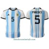 Camiseta de fútbol Argentina Leandro Paredes 5 Primera Equipación Mundial 2022 - Hombre